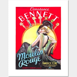 Moulin Rouge Vintage Poster Costance Bennett Posters and Art